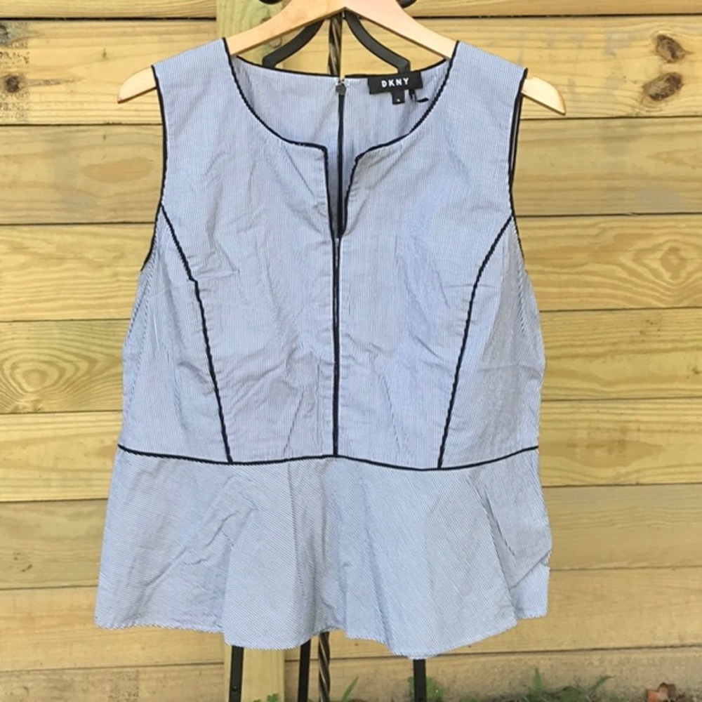 DKNY size XL peplum blouse